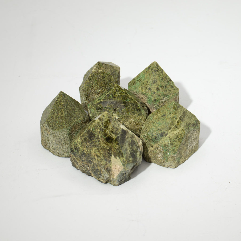 Epidote A Grade Top Polished Gemstone Point, pack of 5-6 pieces – view 5