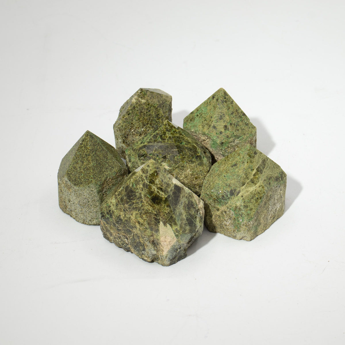Epidote A Grade Top Polished Gemstone Point, pack of 5-6 pieces – view 5