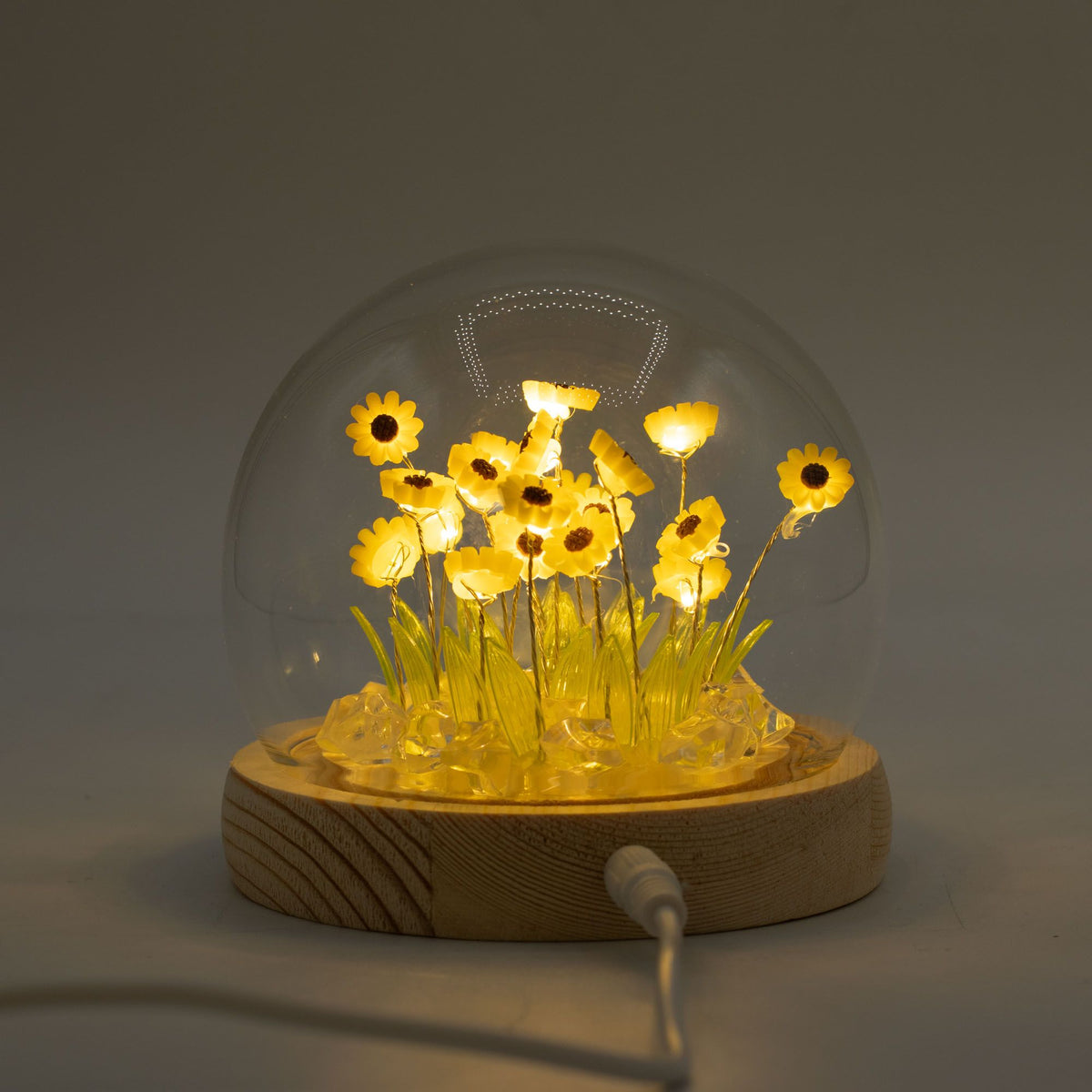 Floral Glow Dome - Sunflowers, LED USB – view 5