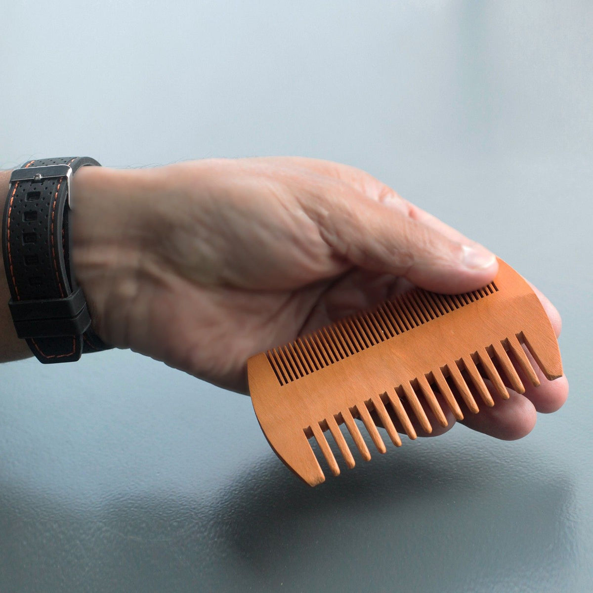 Two Sided Beard Comb - Pear Wood – view 4