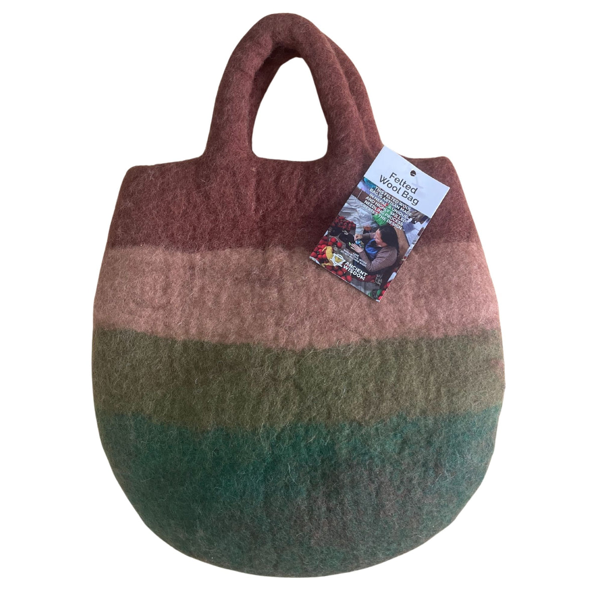 Mushroom Garden Felted Wool Bag - 35x27cm – view 2