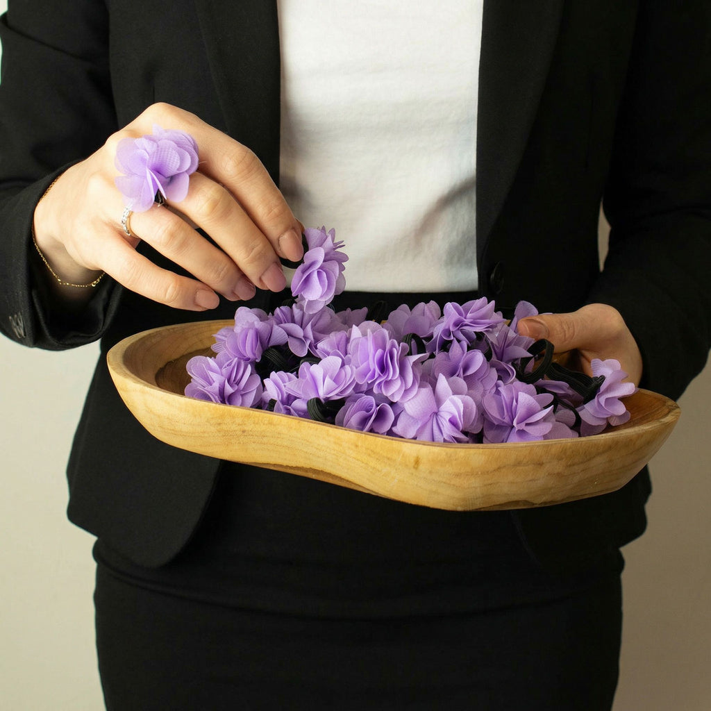 Lavender Fragrance Chiffon Diffuser Ring – view 4