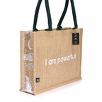 Hop Hare Jute Bag - I am Powerful – view 3