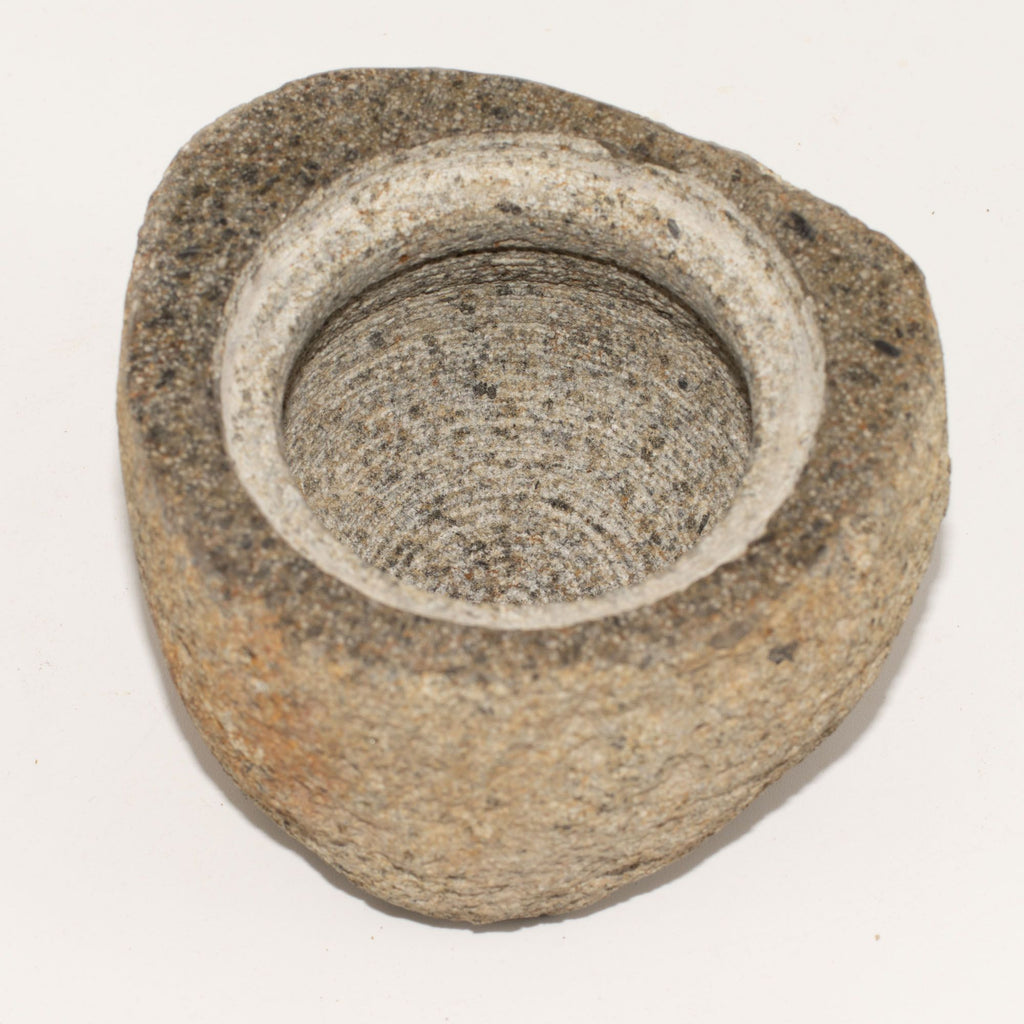 Natural Riverstone Grounding Pot - Medium - approx 12x8cm – view 3