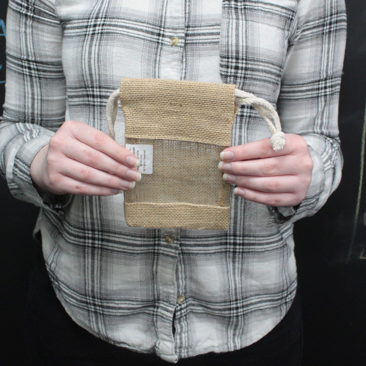 Small Jute Window Bag 16x10cm – view 4