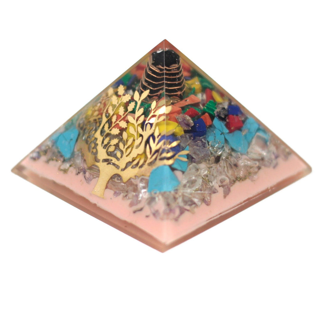 Orgonite Pyramid 70mm - Tree of Life Base – view 3
