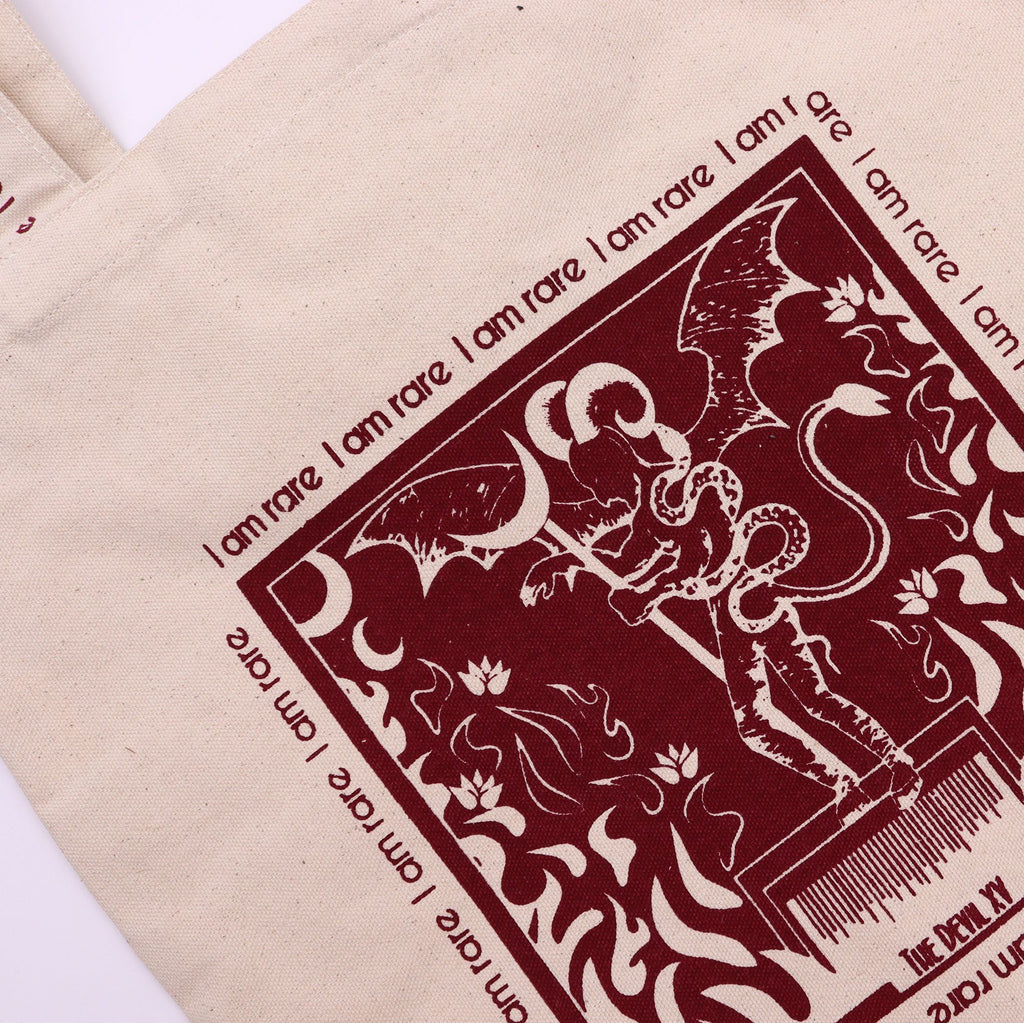 Hop Hare Cotton Canvas Tote Bag - I am Rare – view 2