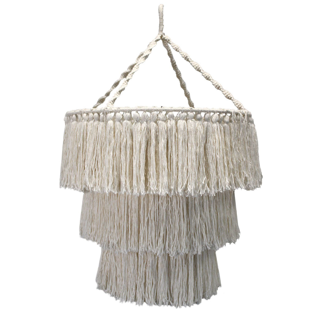 Macrame Soft Chandelier - Natural – view 4