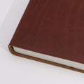 Dark Tan Leather Daily Notebook, 100 Lined Pages – 20x15 cm