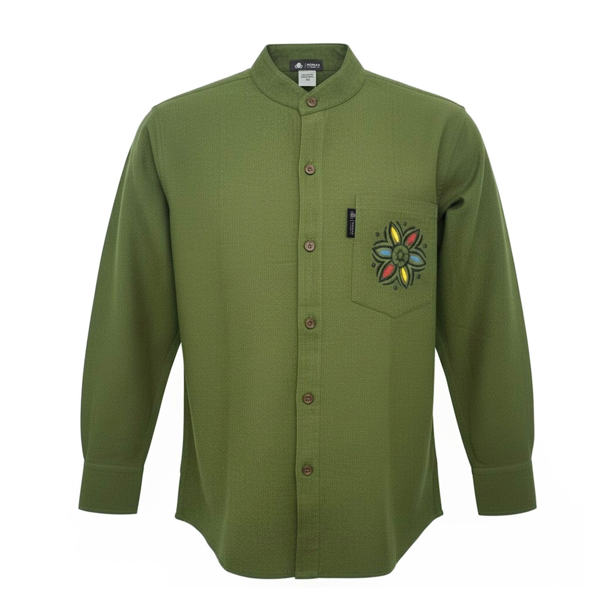Nomad Sari Kathmandu Shirt - Forest Green - Medium – view 3