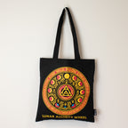 Luna Alchemy Wheel Cotton Tote Bag - Black – view 2