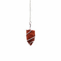 Raw Gemstone Pendulum - Red Jasper