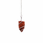 Raw Gemstone Pendulum - Red Jasper