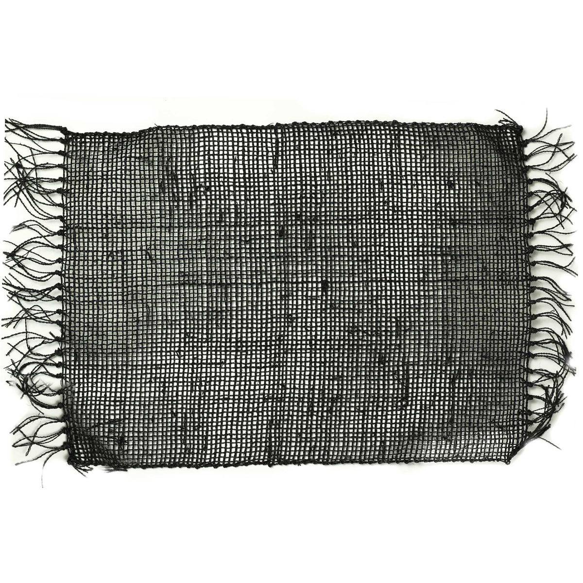 Seagrass Fringe Placemat - Black – view 2