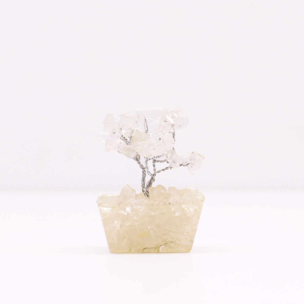 Mini Gemstone Tree on Orgonite Base, Rock Quartz – view 4