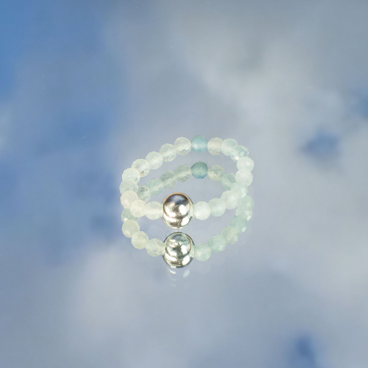 Nymph Gemstone Ring Set - Endless Ocean Aquamarine & Turquoise – view 3