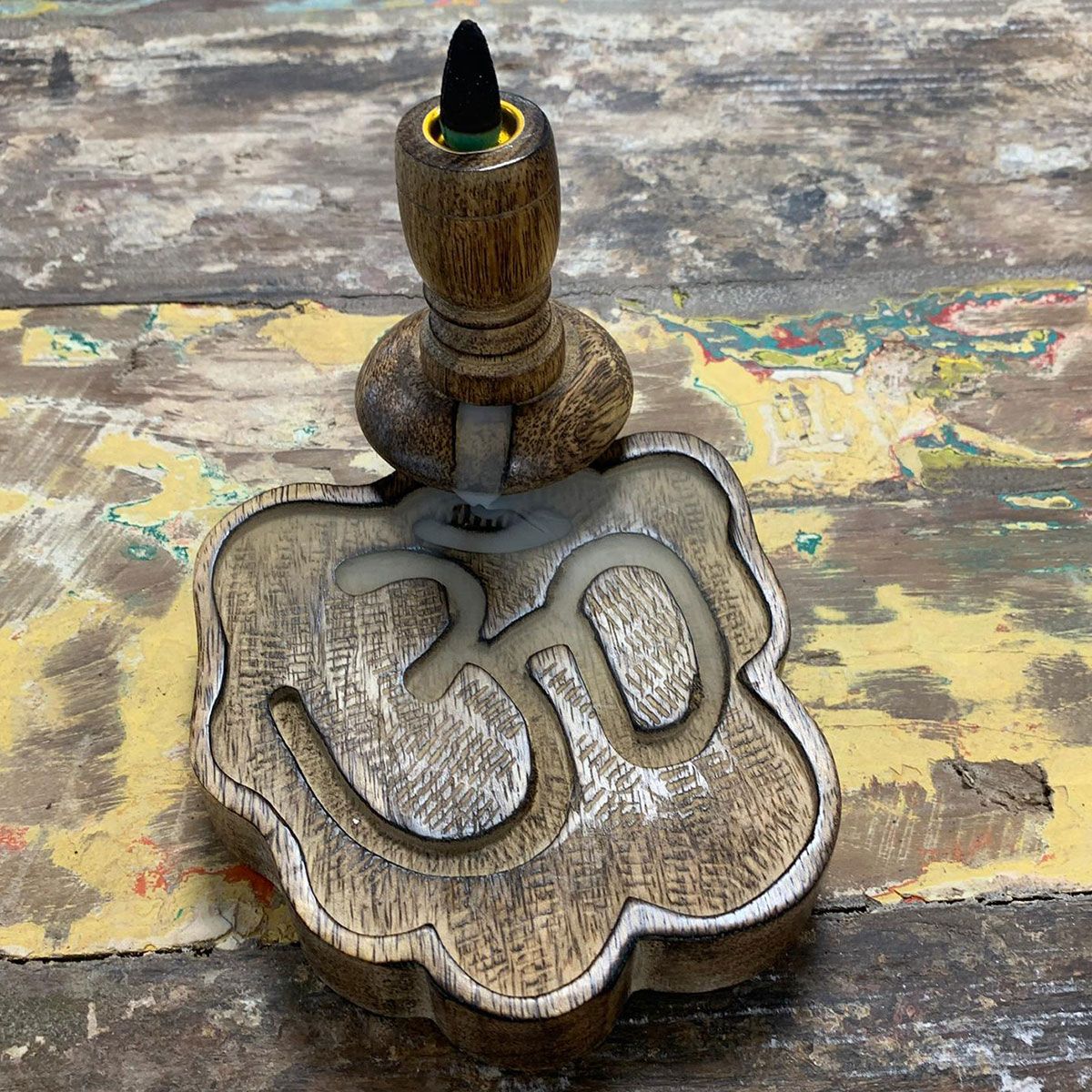 Small Mango Wood Backflow Burner - Ohm – view 4