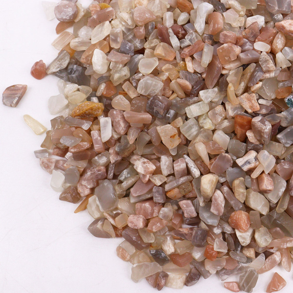 Moonstone Gemstone Chips - 1kg Bulk Bag – view 2