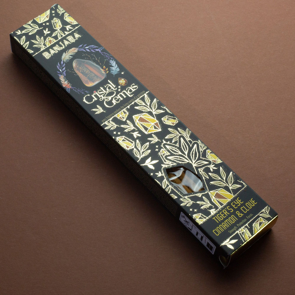 Banjara Crystal Gemas Incense Sticks - Tiger's Eye Cinnamon & Clove – view 2