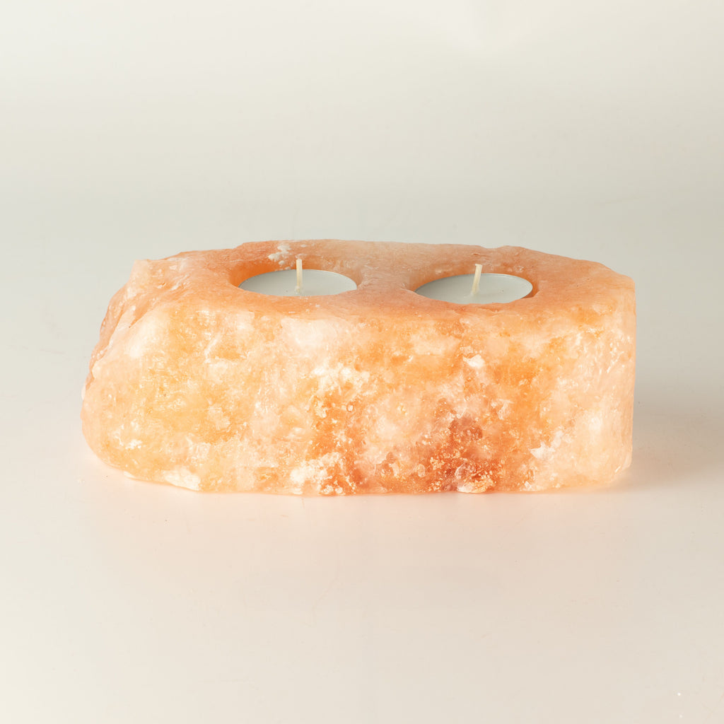 Himalayan Salt Candle Holder - Two Tealights – view 2