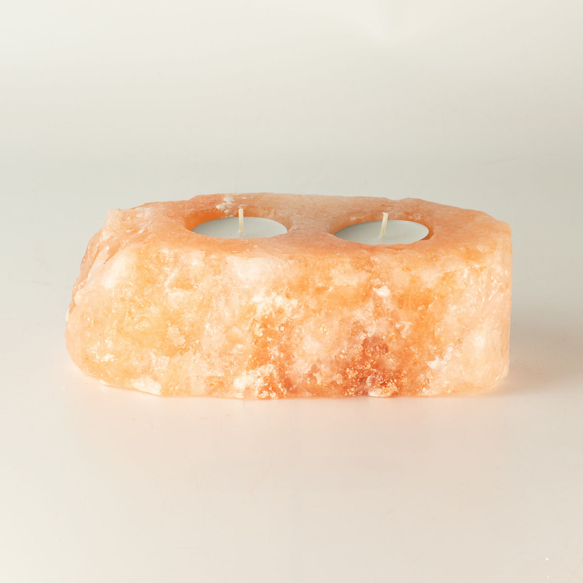 Himalayan Salt Candle Holder - Two Tealights – view 2