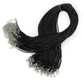 Waxed Cotton Pendant Cord 2mm x 55cm - Black