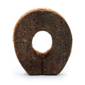 Rustic Bark Letter O - 7cm