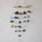 Recycled Glass Wind Chime - Five Strings, Multicolour – view 5