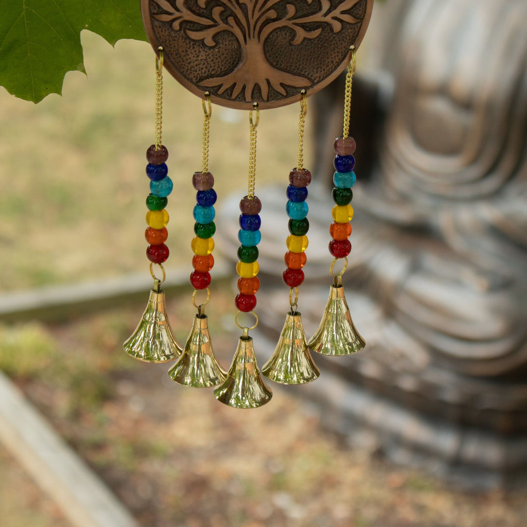 Tree of Life Wind Chime with Chakra Beads, 10x36cm – view 8