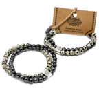 Magnetic Dalmatian Jasper Gemstone Bracelet – view 4