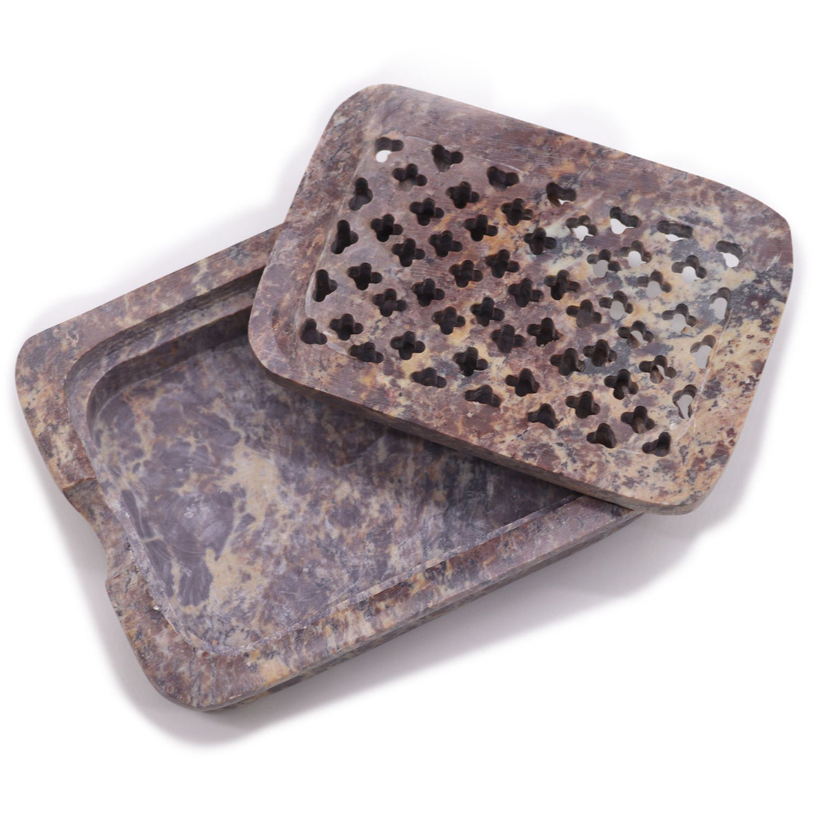 Soapstone Soap Dish & Drainer, Square – view 5