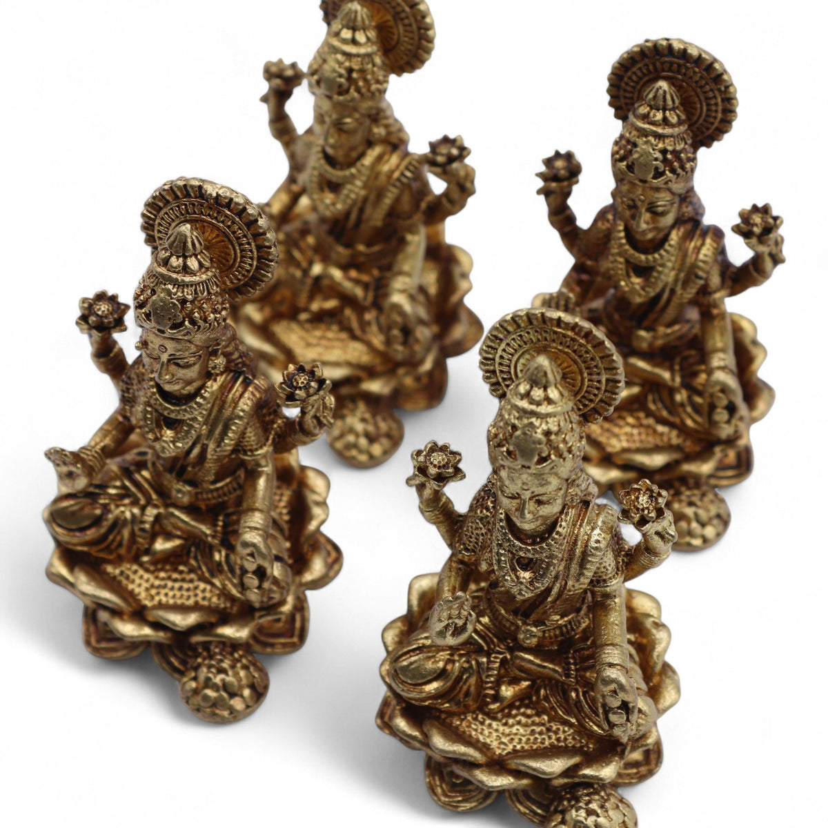 Brass Laxmi Miniature Statue - 49mm – view 8