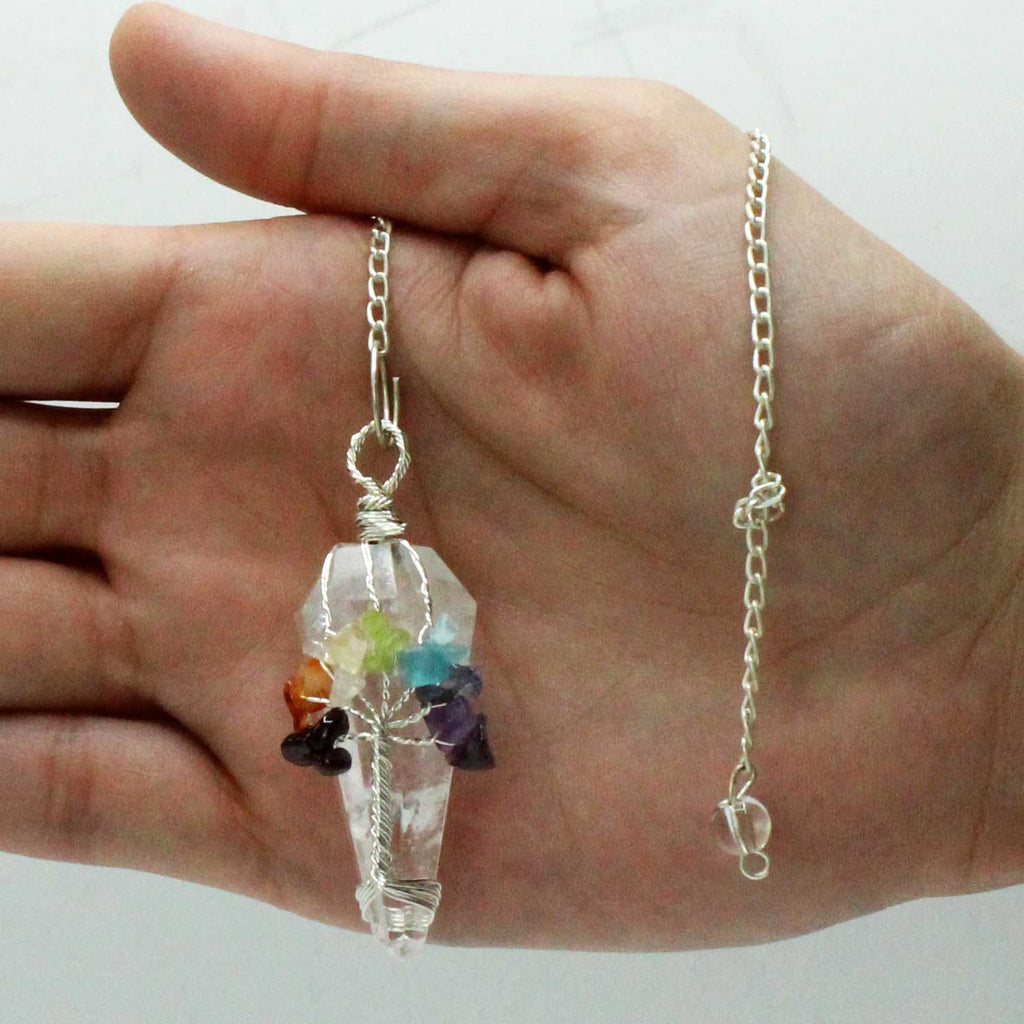 Magic Pendulum - Seven Chakra Rock Quartz – view 2