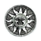 Polished Aluminium Sun Incense Holder 9cm