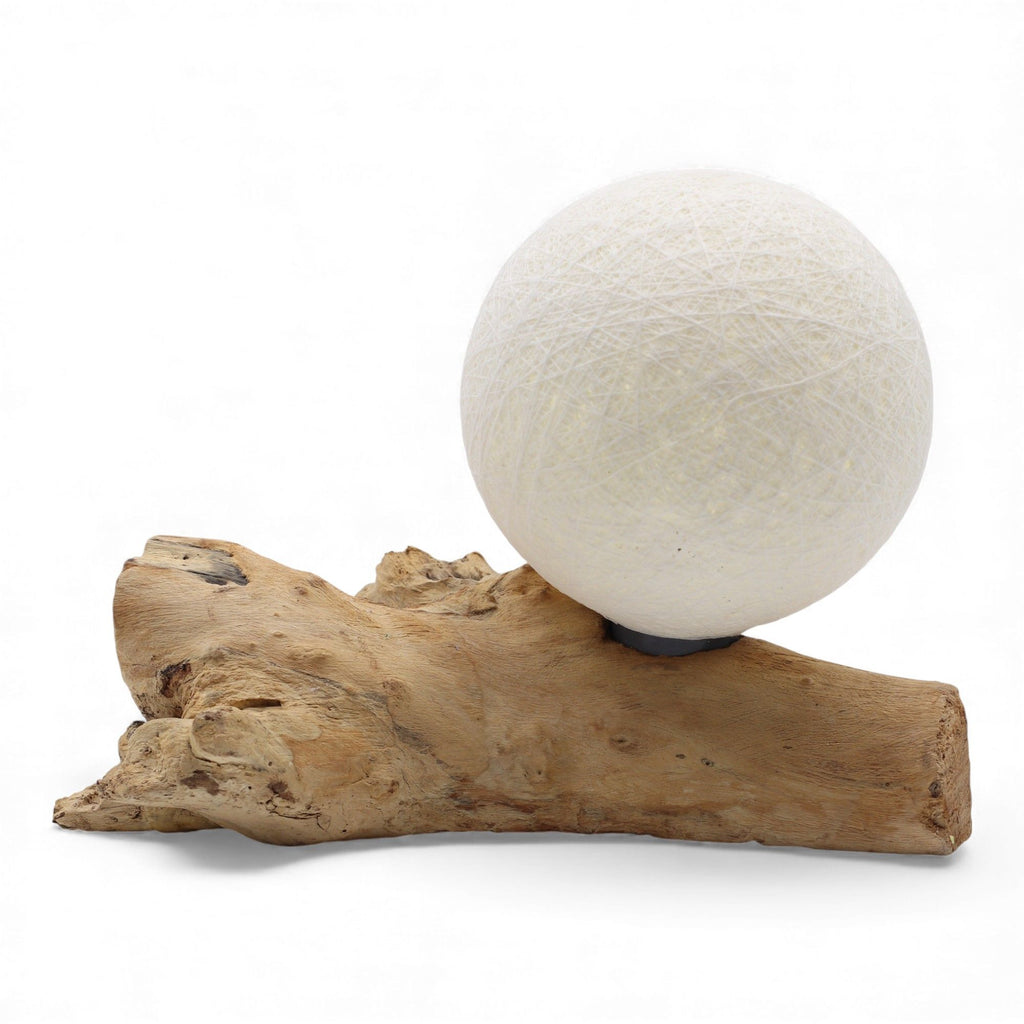 DriftGlow Lamp - Cotton Luna Ivory Shade