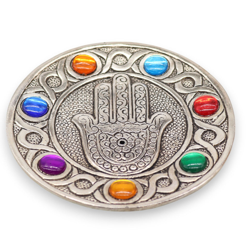 Seven Chakra Hamsa Incense Holder 11.5cm – view 3