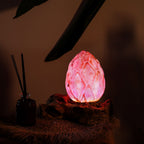 DriftGlow Lamp - Crackle Lotus Flower Shade, Purple – view 6