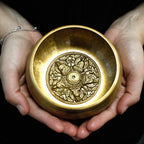Five Buddha Singing Bowl Set - 13cm Brass – view 3