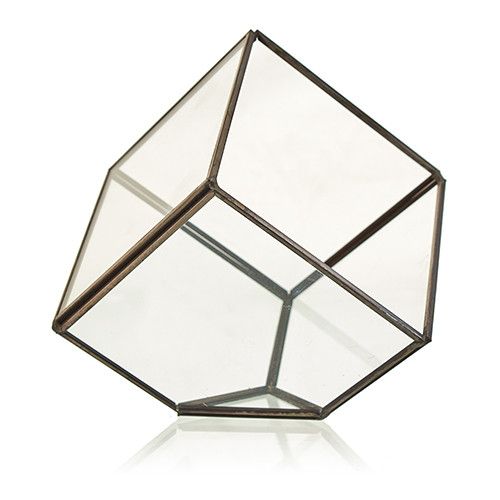 Glass Terrarium, Cube on Corner – view 2