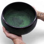 Extra Loud Mushroom Singing Bowl - Moss Green (23x10.5cm) – view 5