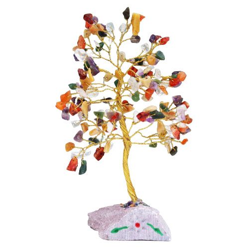 Mixed Gemstone Tree - 160 Stones - 20.5cm
