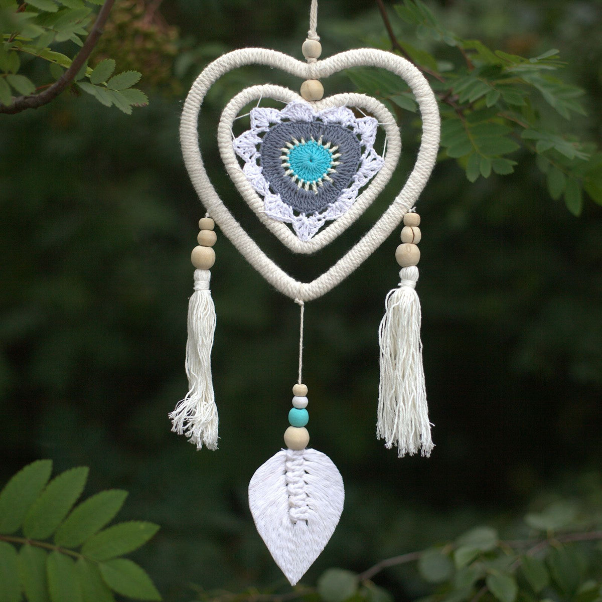 Medium Multicolour Dream Catcher - Heart in Heart – view 6