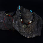 Lava Stone Necklace with Om Pendant 42cm - Spiritual Awakening – view 3