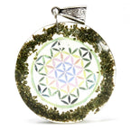 Orgonite Power Pendant - Greenstone Mandala – view 2
