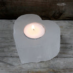 Selenite Heart Candle Holder – view 4