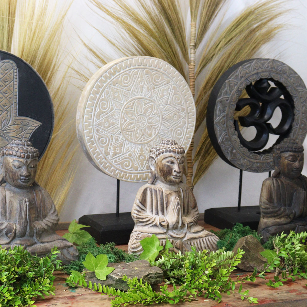 Buddha Feng Shui Set, Classic Mandala, Natural – view 3