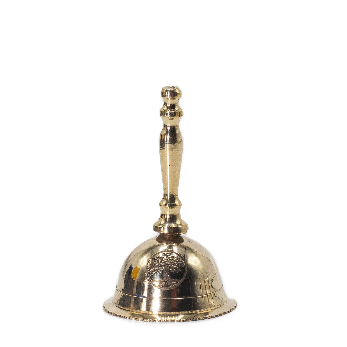 Small Brass Altar Bell with Tree of Life – view 2
