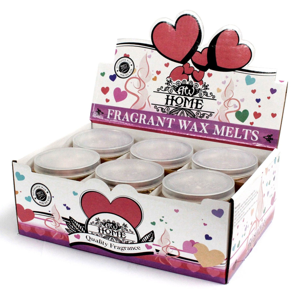 Soy Wax Melts Jar - Peachy Cool, 16 Hearts