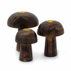 Set of 3 Mango Wood Mushroom Cone Burners 10-8cm – view 4