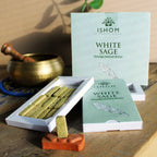 White Sage Incense Bricks Set of 15 with Terracotta Burner – view 2